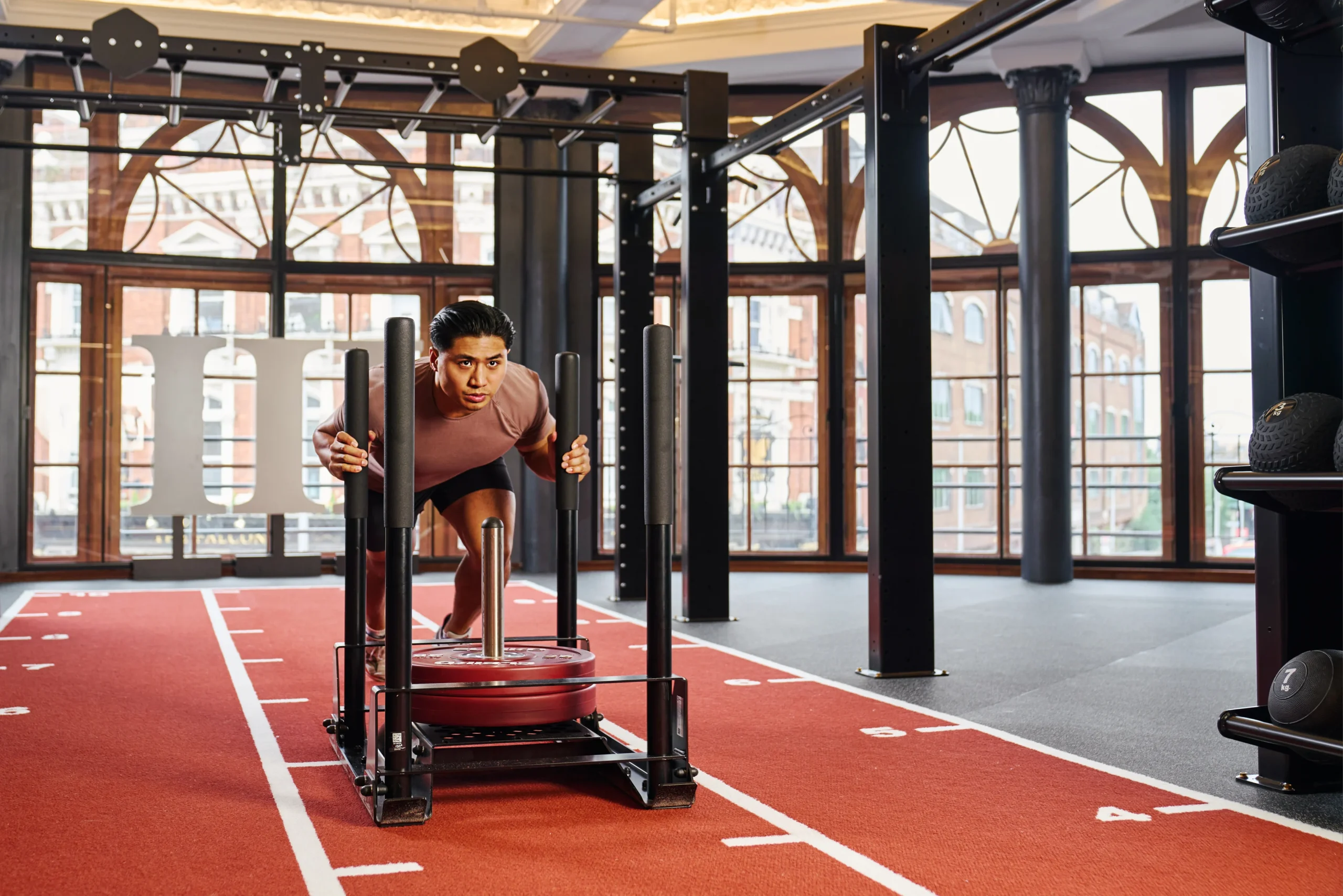 Sled push at Third Space Clapham Junction